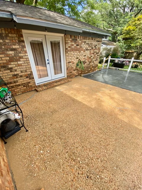 Surface Washing a Patio in Mobile, AL